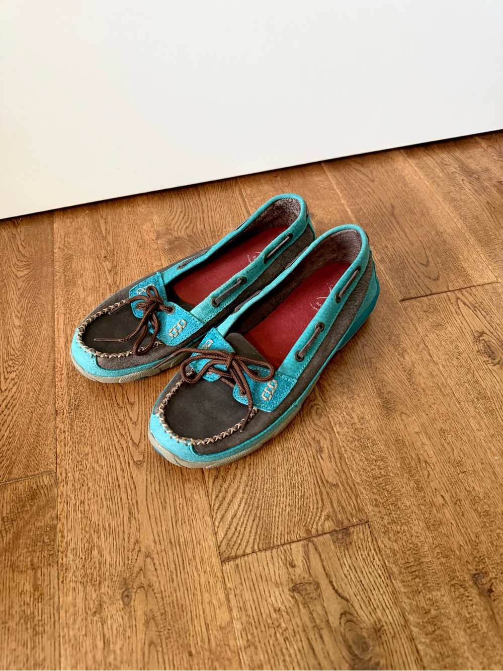 Twisted X Driving Moc Women's Size 9.5 Boat Shoes Leather Moccasin Loafers